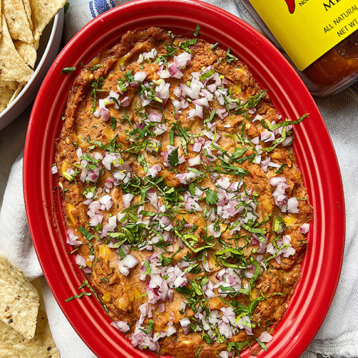 Mateo’s Cheesy Refried Bean Dip